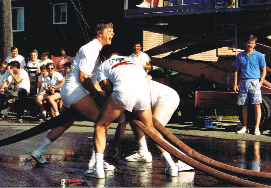 Tournoi de pompiers en 1987