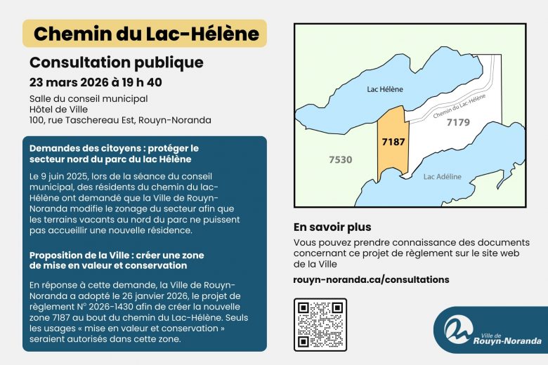 Demandes des citoyens: protéger un secteur entre les lacs Hélène et Adéline