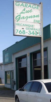 Garage de Luc Gagnon, au village d'Évain