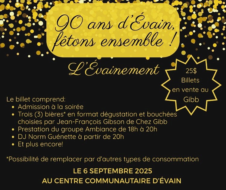 Soirée festive avec musique, ambiance chaleureuse et retrouvailles au menu...