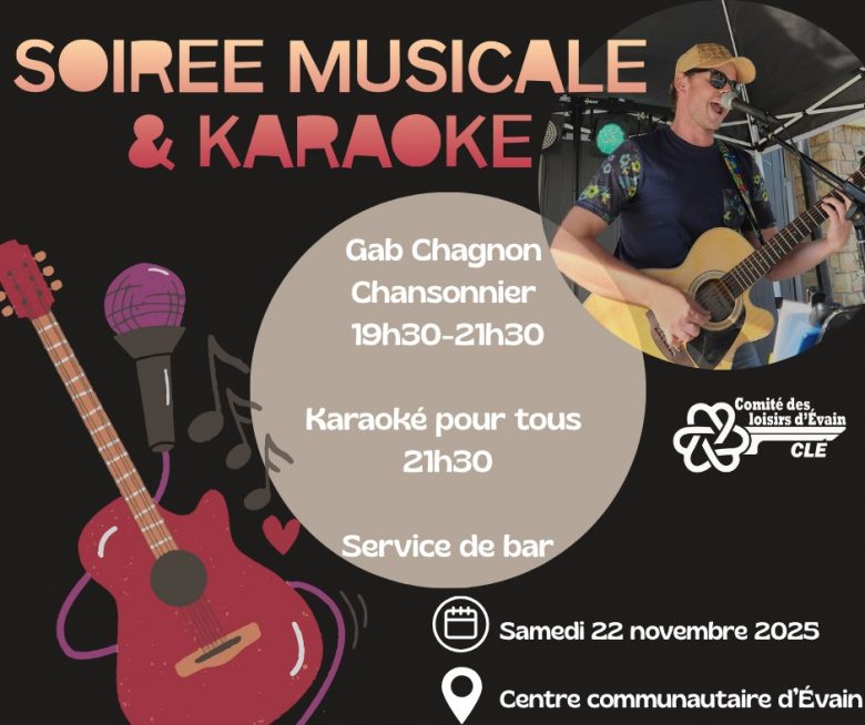 Soirée musicale avec Gab Chagnon Chansonnier Soirée musicale avec Gab Chagnon Chansonnier