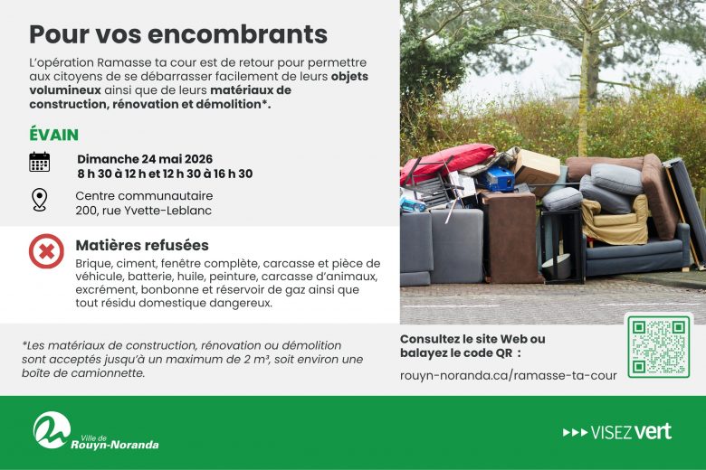 Pour vos encombrants