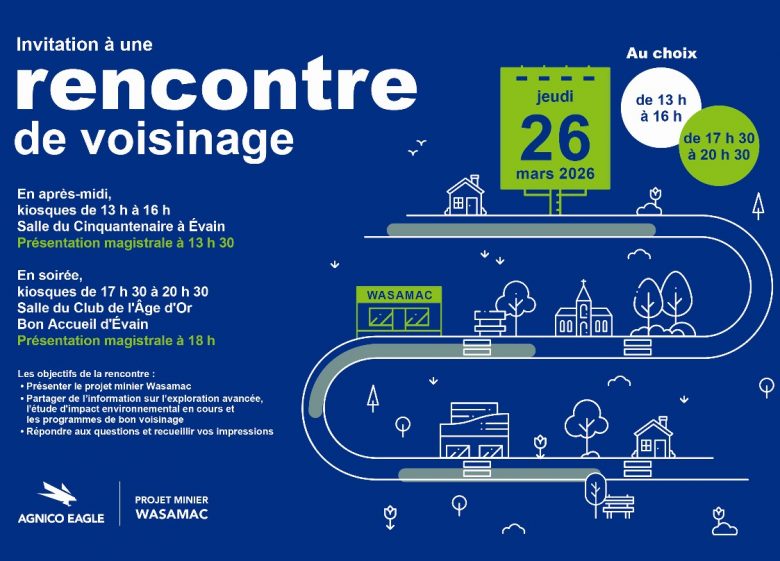 Invitation à une rencontre de voisinage, kiosques et présentation, en après-midi ou en soirée...