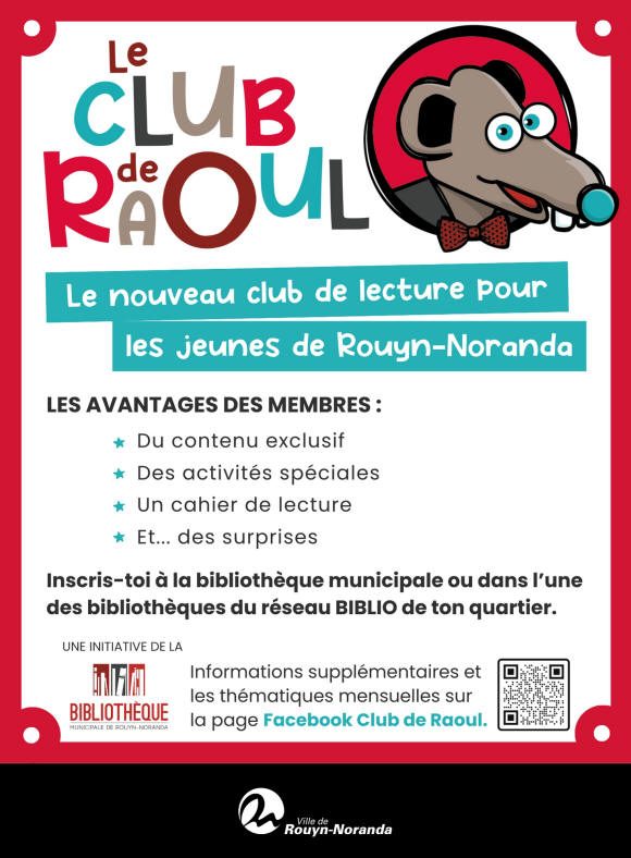 Le nouveau club de lecture pour les jeunes de Rouyn-Noranda