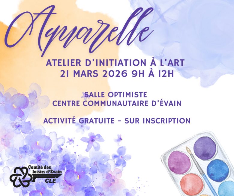 Atelier d'initiation à l'aquarelle
