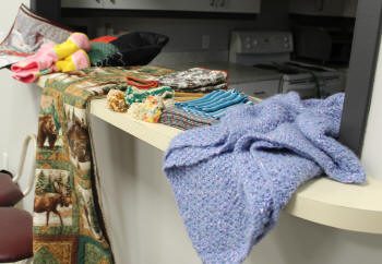 Travaux de tricot, tissage, couture...