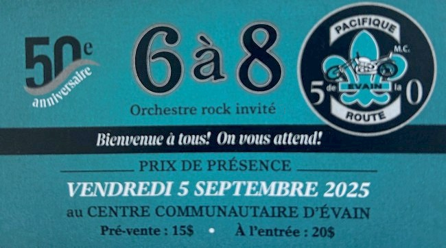 50e anniversaire des Pacifiques de la route
