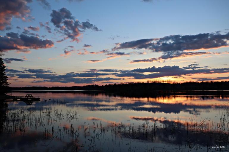 Au lac Hélène (à Évain, Rouyn-Noranda)