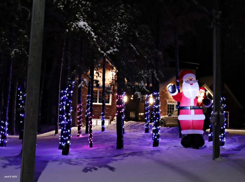 Maison décorée pour Noël