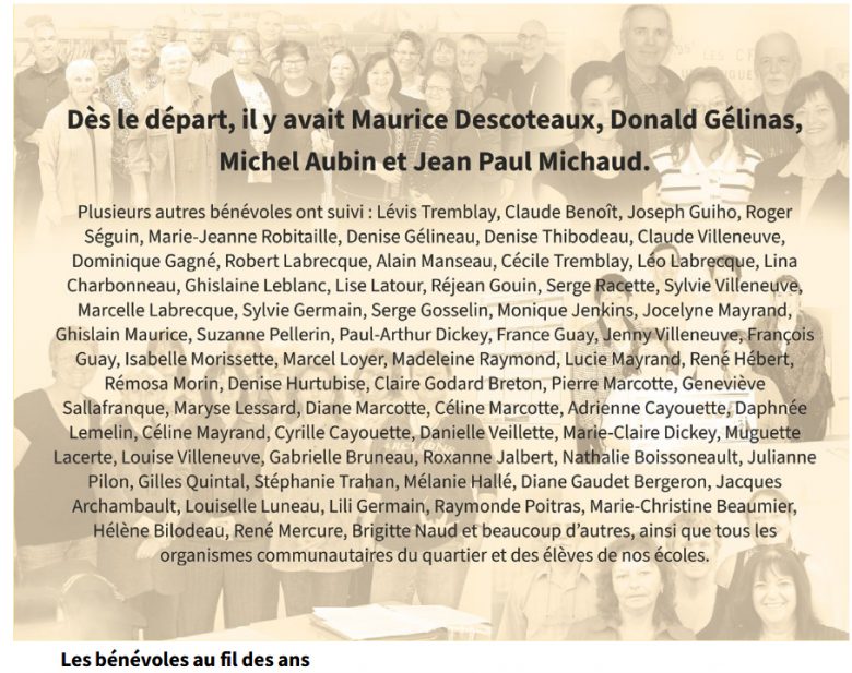 Bénévoles 50e année du journal