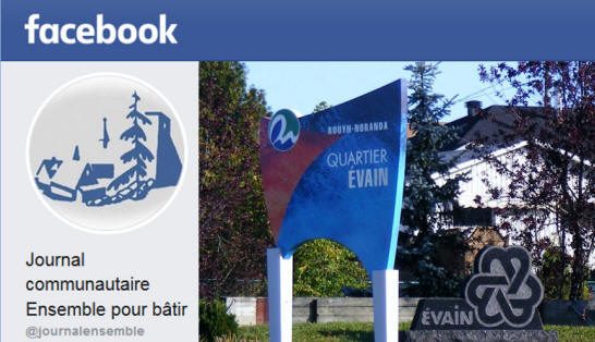 Page Facebook du journal Ensemble pour bâtir