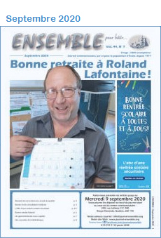 Journal Ensemble pour bâtir, septembre 2020