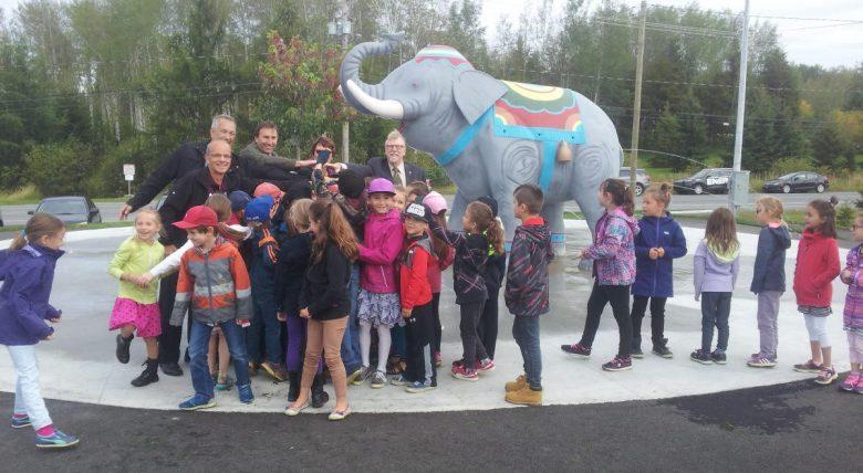 Inauguration de l'éléphant'eau