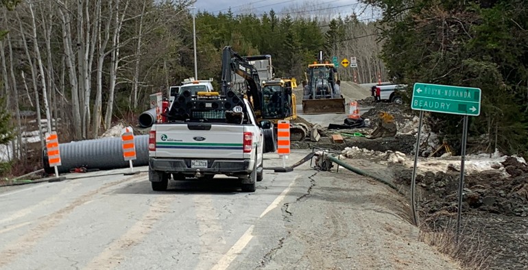 Travaux routiers en cours