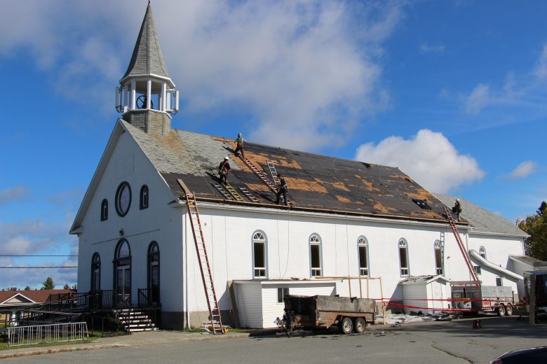 Toit église Évain 2022