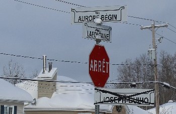 Le nom de rue "Aurore-Bégin" remplace l'ancien nom "Joseph-Guiho"