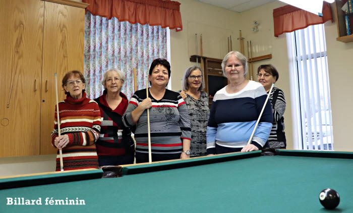 Club de l'Âge d'Or d'Évain - Équipe du billard féminin