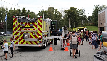 Visite des pompiers