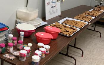 Table de biscuits à décorer