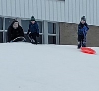 Glissade à l'école de l'Étincelle