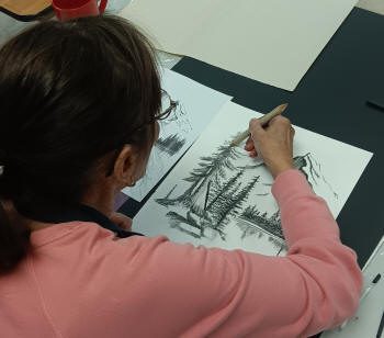 Artiste au travail