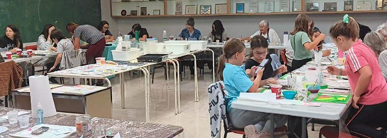 De nombreux participants, de tous les âges