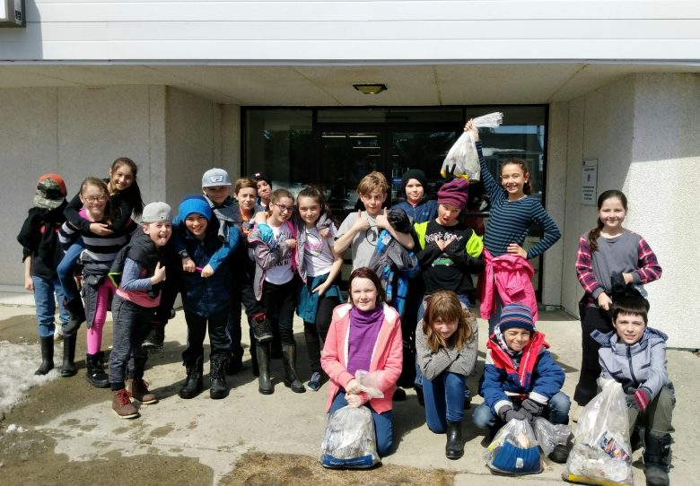 Jour de la terre, école d'Évain