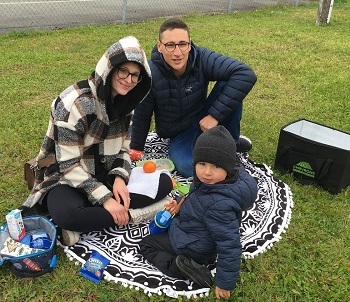 Pique-nique du préscolaire 4 ans, avec les parents.