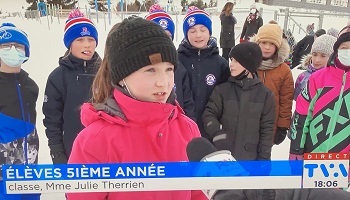 Participants à la campagne de sécurité "M'as-tu vu?"