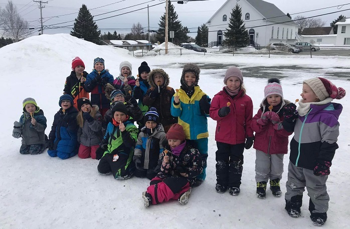 Lors de la journée cabane à sucre