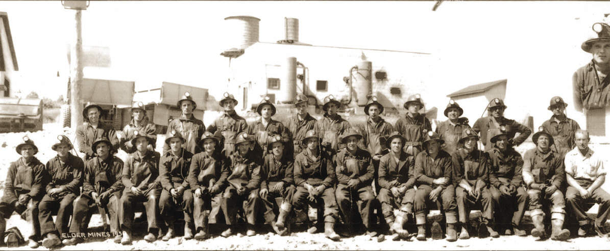 Travailleurs miniers en 1950 à Évain