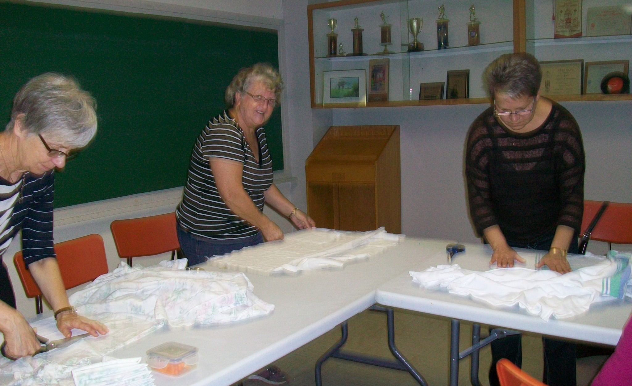 Participantes au tricothon