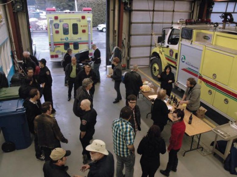 Assemblée générale du journal à la caserne des pompiers