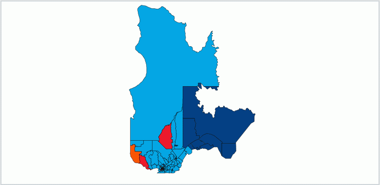 Carte du Québec - Elections 2018