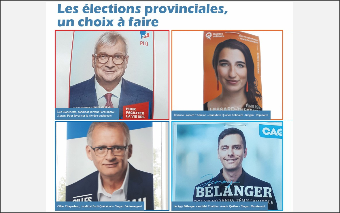 Les élections provinciales 2018 au Québec, un choix à faire
