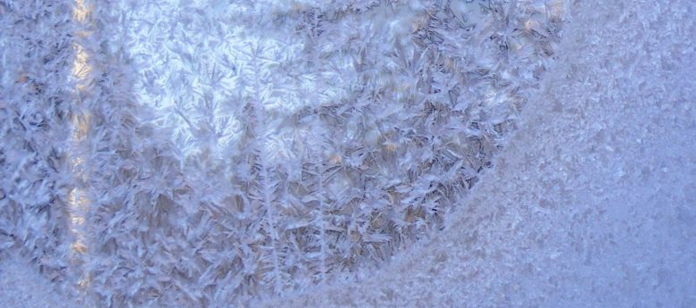 Givre sur fenêtre