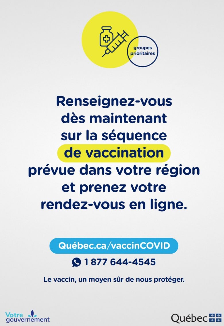 Le vaccin, un moyen sûr de nous protéger.