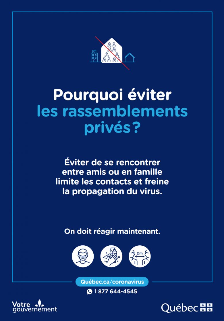 Éviter de se rencontrer entre amis ou en famille limite les contacts et freine la propagation du virus.