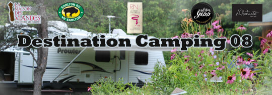 En-tête dans la page Facebook du projet Destination Camping 08