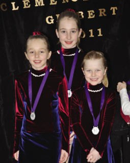 Trois patineuses